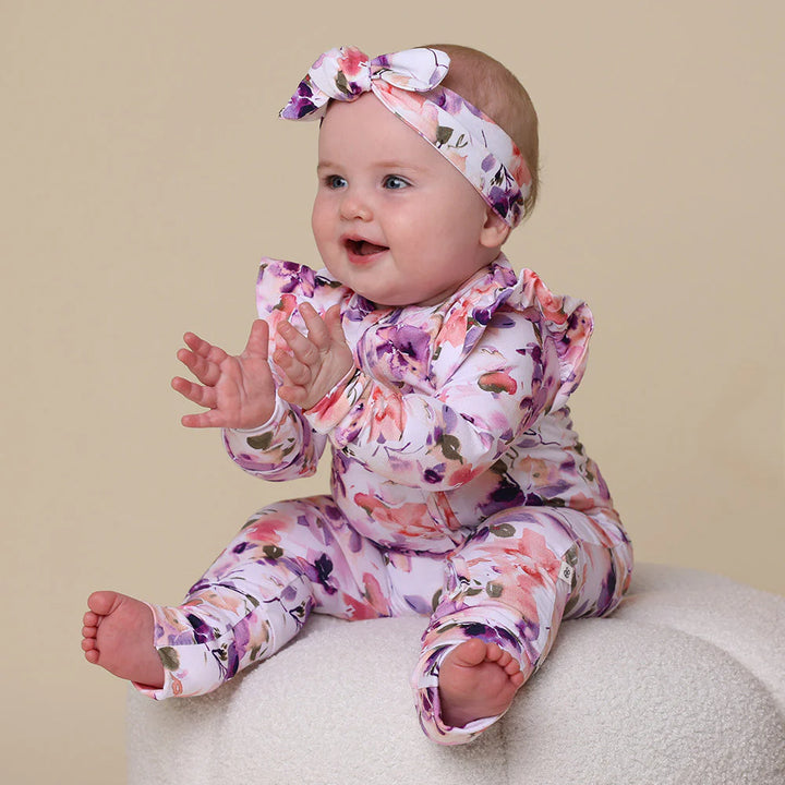 Snuggle Hunny Organic Snugglesuit - Blushing Beauty