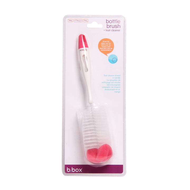 b.box 2-in-1 Bottle & Teat Cleaner - Berry