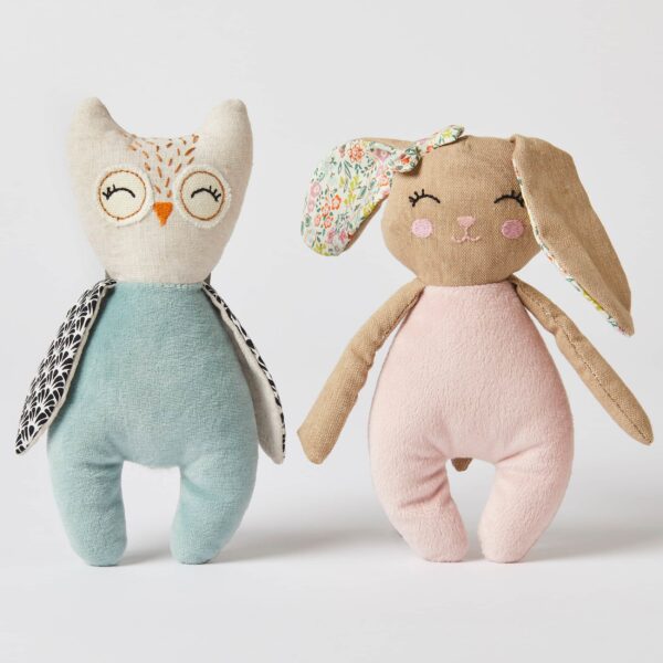 Bunny & Owl Bestie Rattles