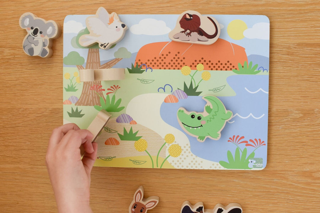 Bush Buddies Australian Animal Chunky Wooden Puzzle