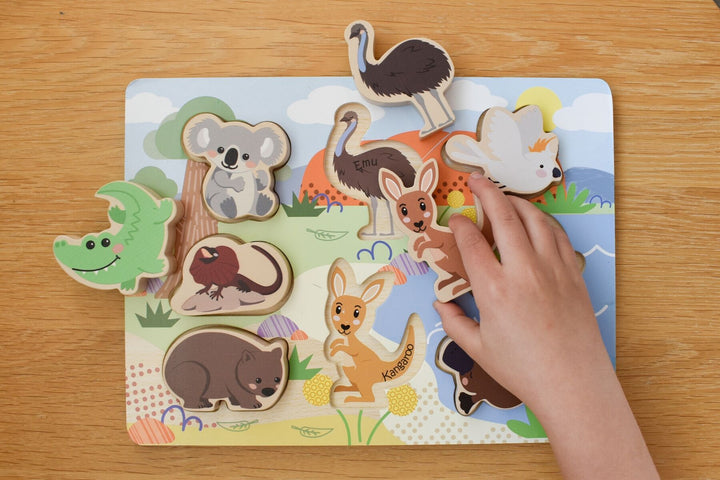 Bush Buddies Australian Animal Chunky Wooden Puzzle