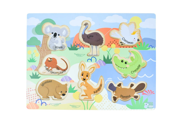 Bush Buddies Australian Animal Chunky Wooden Puzzle