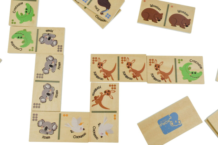 Bush Buddies Australian Animal Wooden Dominoes Set