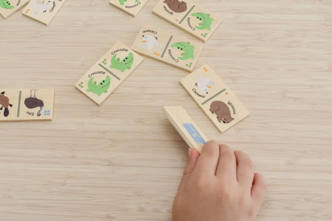 Bush Buddies Australian Animal Wooden Dominoes Set