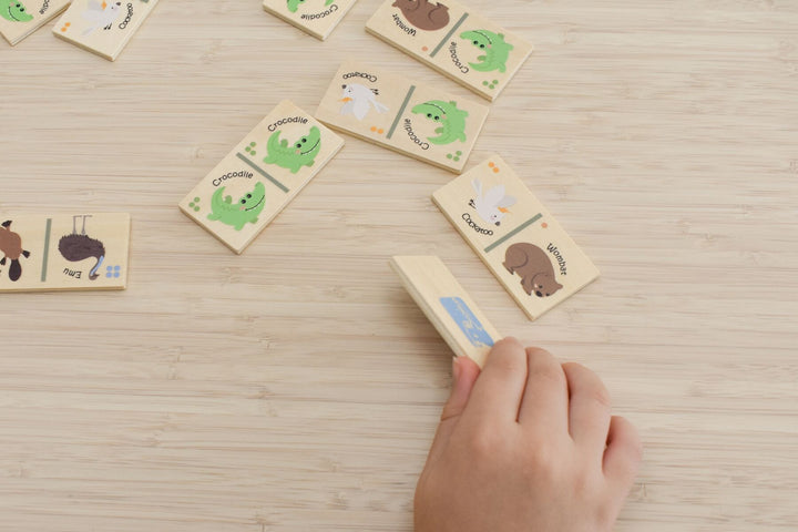 Bush Buddies Australian Animal Wooden Dominoes Set