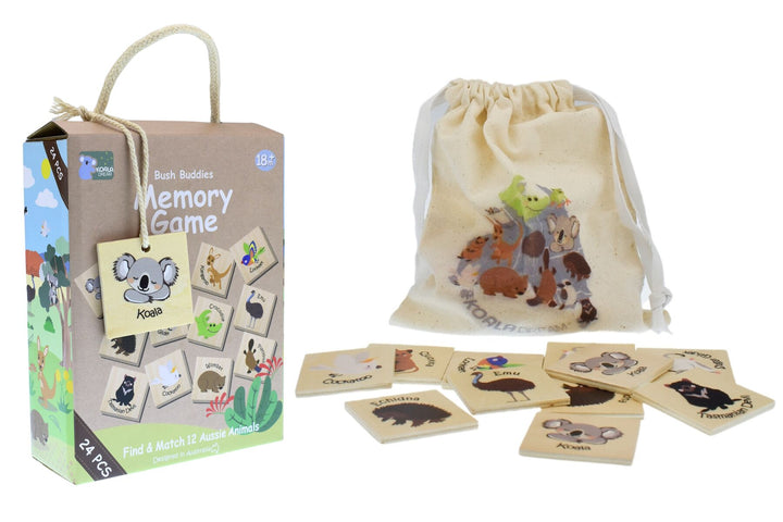 Bush Buddies Australian Animal Wooden Memory Game