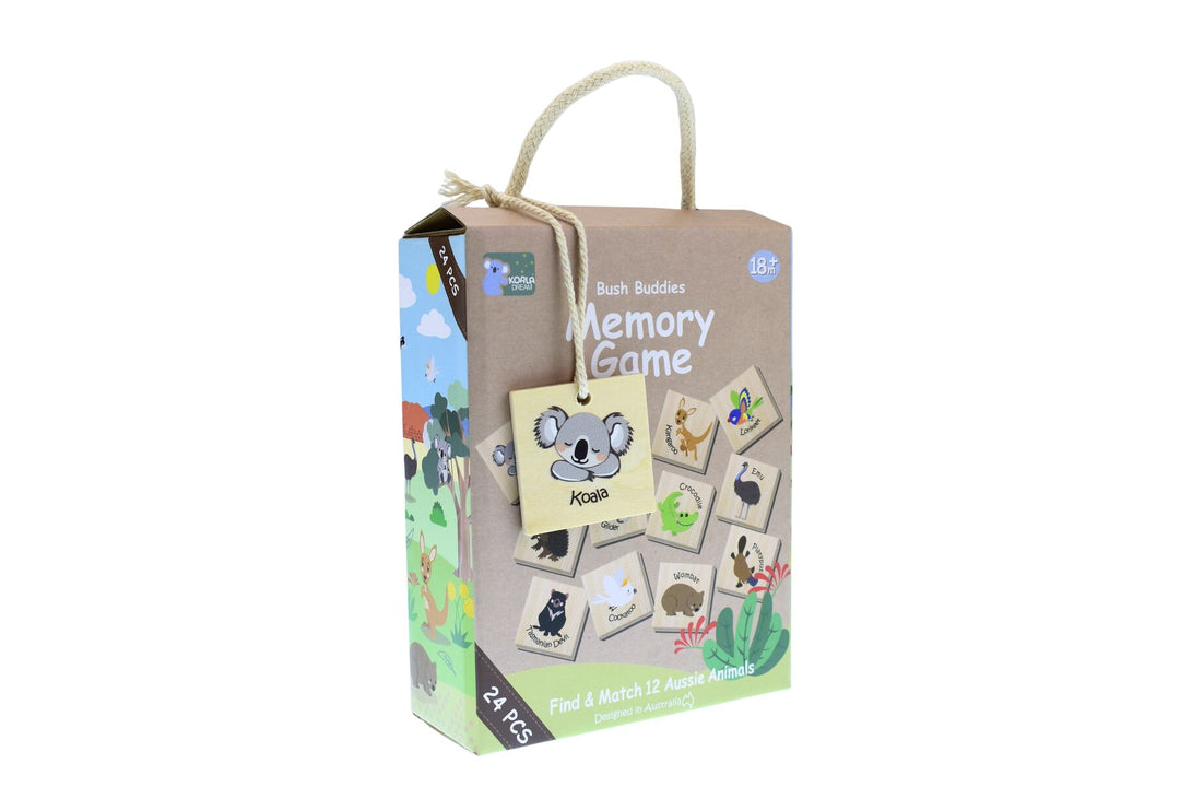 Bush Buddies Australian Animal Wooden Memory Game