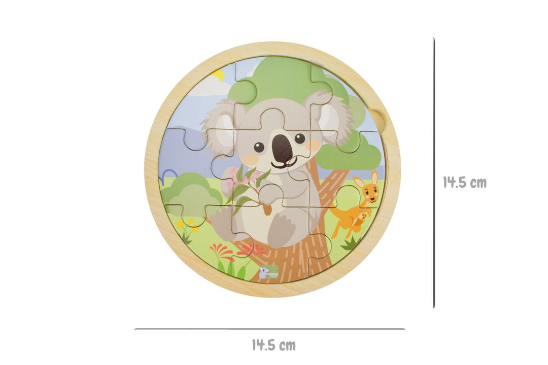 Bush Buddies Australian Animal 9 Piece Puzzle - Assorted