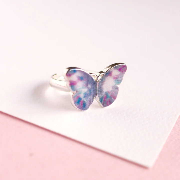 Lauren Hinkley Adjustable Ring -  Purple Butterfly Ring