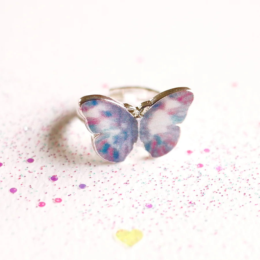 Lauren Hinkley Adjustable Ring -  Purple Butterfly Ring