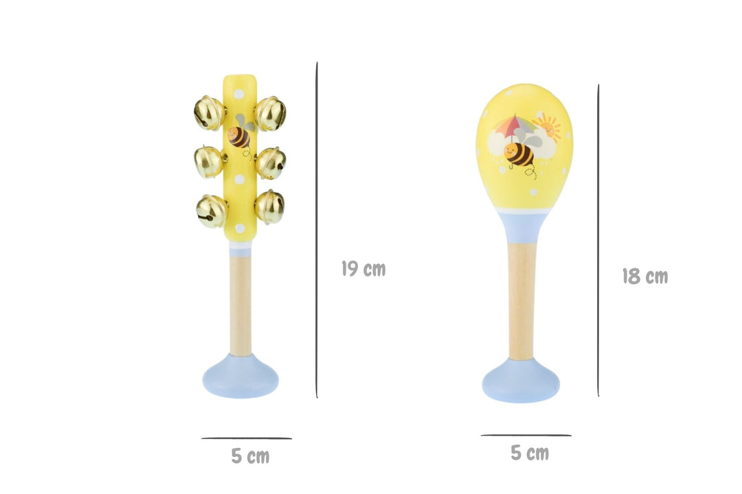 Buzzy Days Bee 3 Piece Music Set