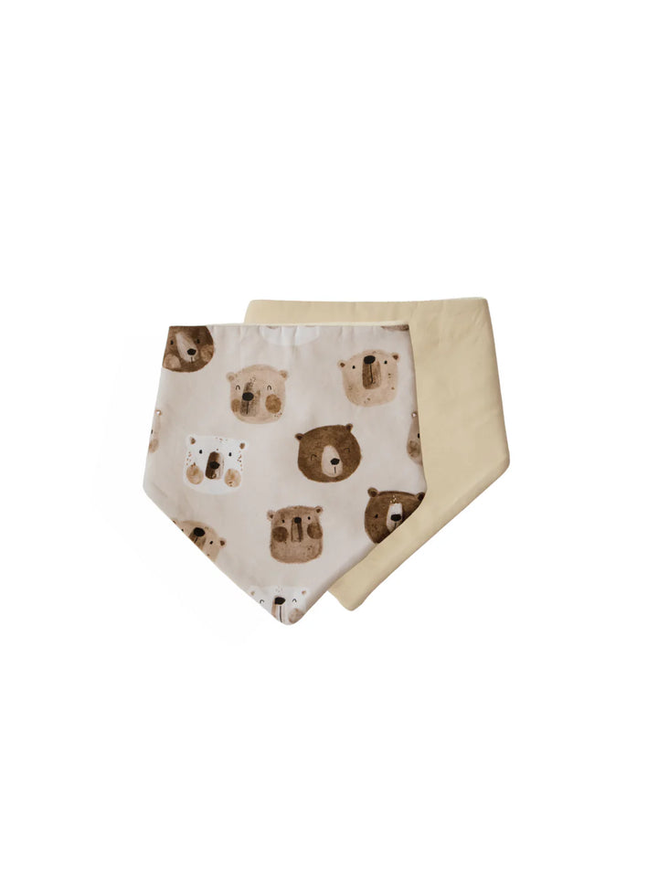 Bambella Bandana Bibs 2 Pack | Bear in There & Oat