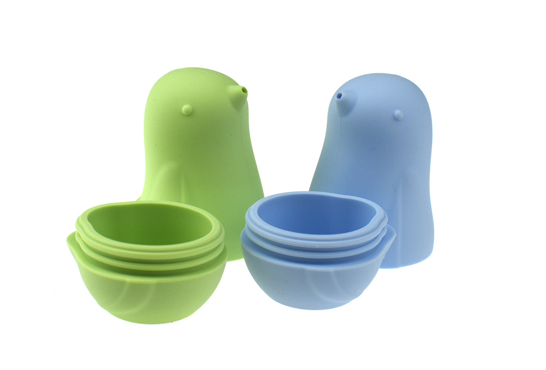 Silicone Bath Birds Pouring 2 Pack - Pistachio & Baby Blue