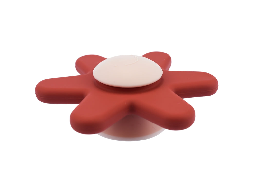 Silicone Suction Daisy Spinner - Pink Rosewood