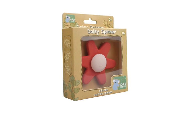 Silicone Suction Daisy Spinner - Pink Rosewood