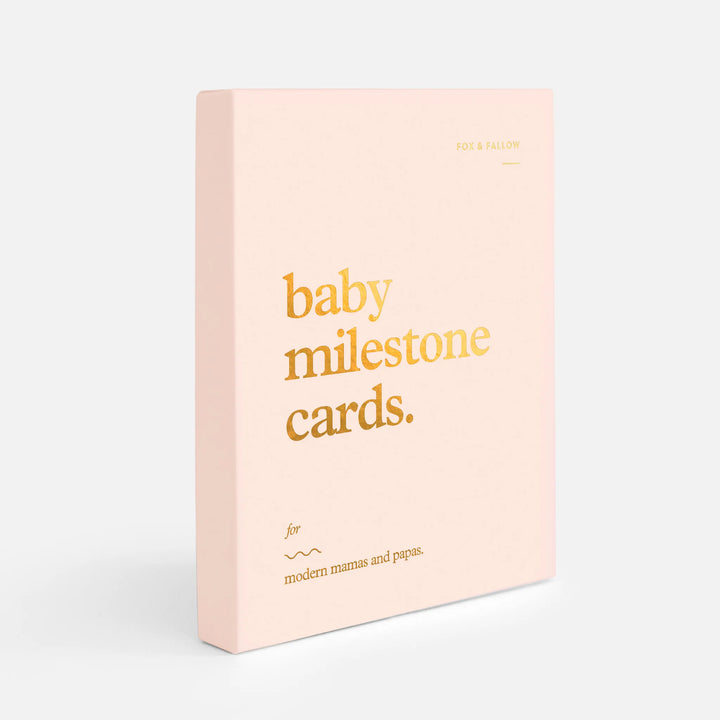 Fox & Fallow’s Baby Milestone Cards  - Cream