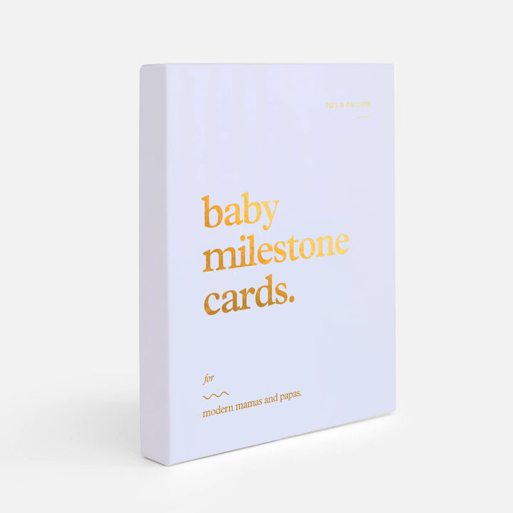 Fox & Fallow’s Baby Milestone Cards  - Powder