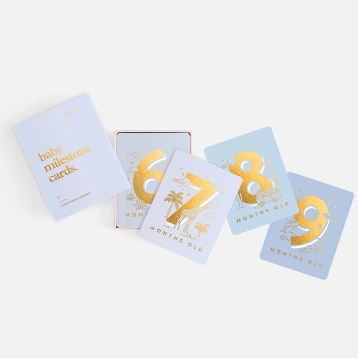 Fox & Fallow’s Baby Milestone Cards  - Powder