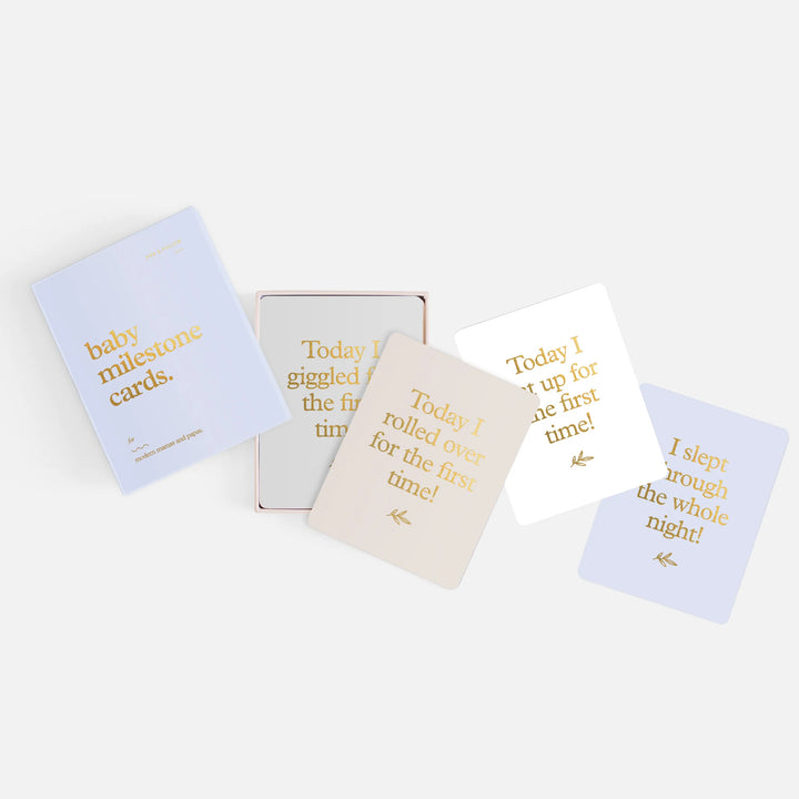 Fox & Fallow’s Baby Milestone Cards  - Powder