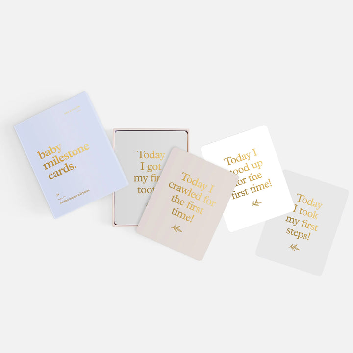 Fox & Fallow’s Baby Milestone Cards  - Powder