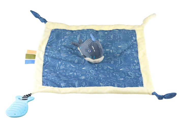 Snuggle Buddy Splashy Whale Comforter