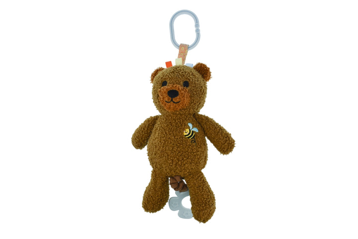 Snuggle Buddy Maple Bear Jiggle & Shake Clip Toy