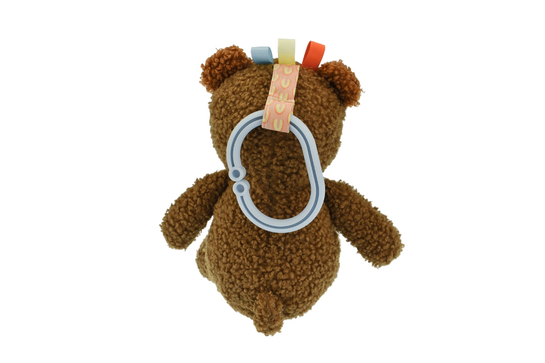 Snuggle Buddy Maple Bear Jiggle & Shake Clip Toy