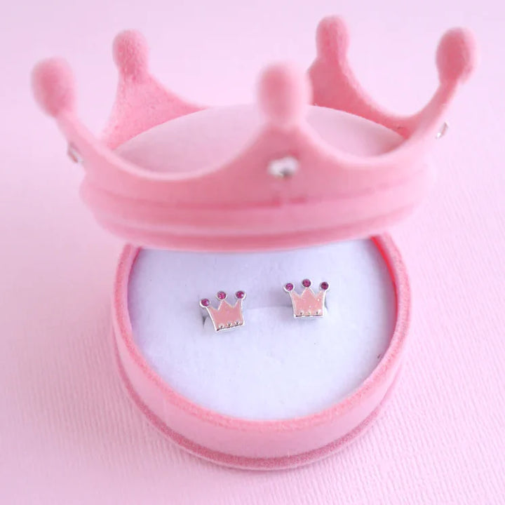 Lauren Hinkley Princess Tiara Earrings with Crown Box