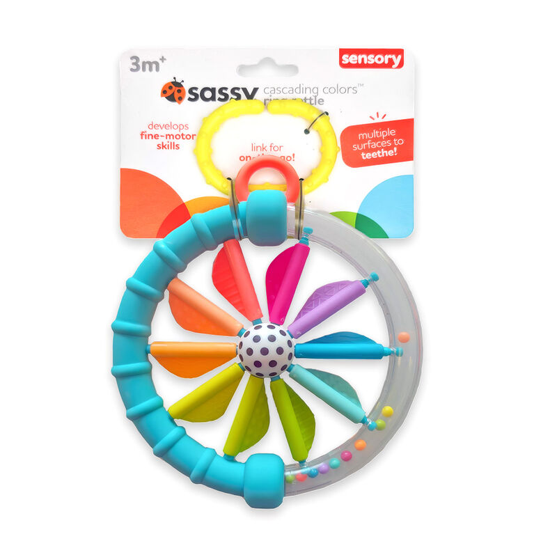 Cascading Colours Sensory Ring Rattle