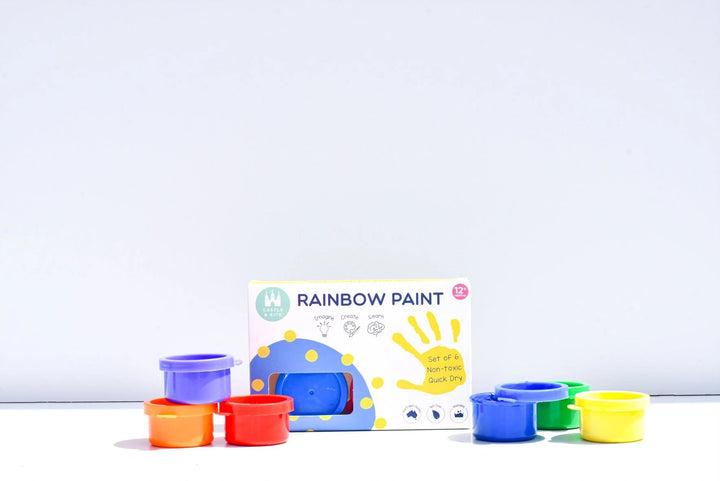 Castle & Kite Rainbow Paint Pots 6 Pack