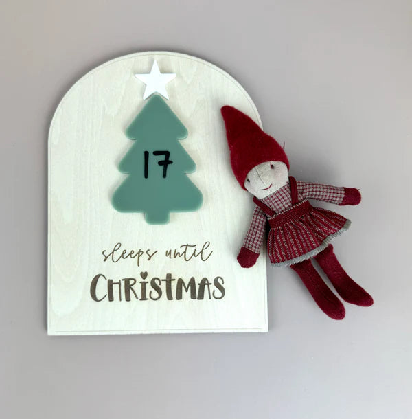 Christmas Sleeps Countdown Board