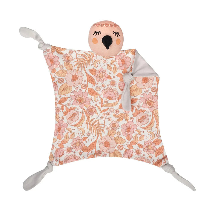 Kippin Organic Cotton Baby Comforter - Coco the Flamingo