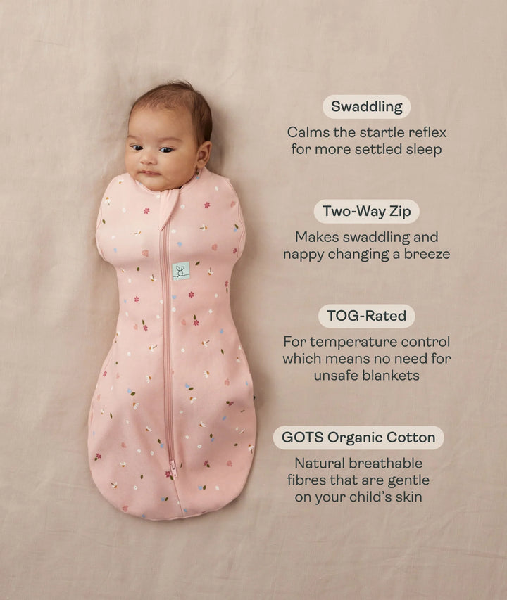 ergoPouch Cocoon Zip Swaddle Bag 0.2 TOG - Elephant Parade