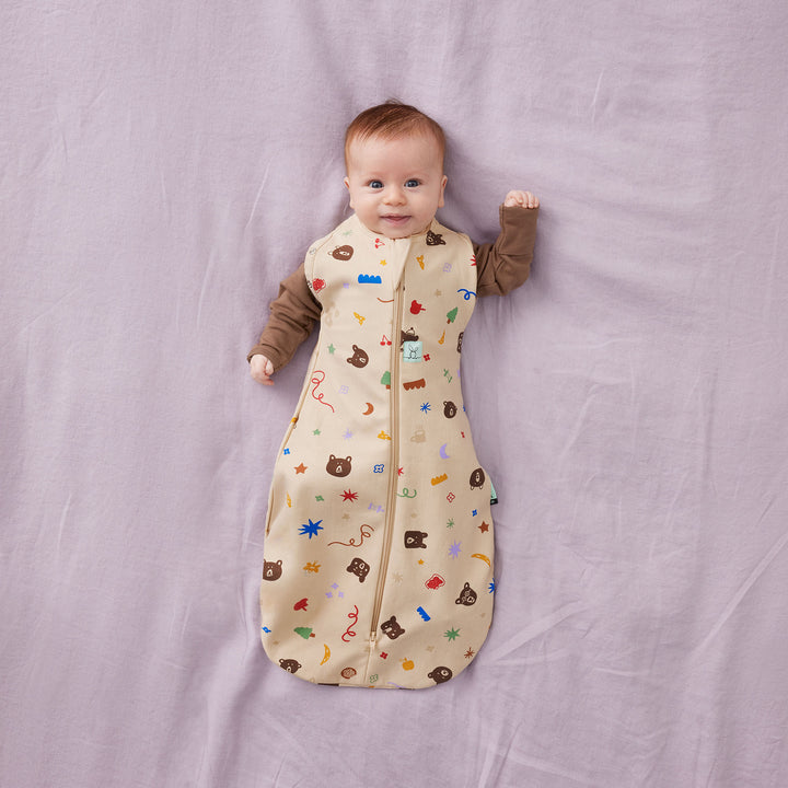 ergoPouch Cocoon Swaddle Bag 1.0 TOG - Teddy Bear Party