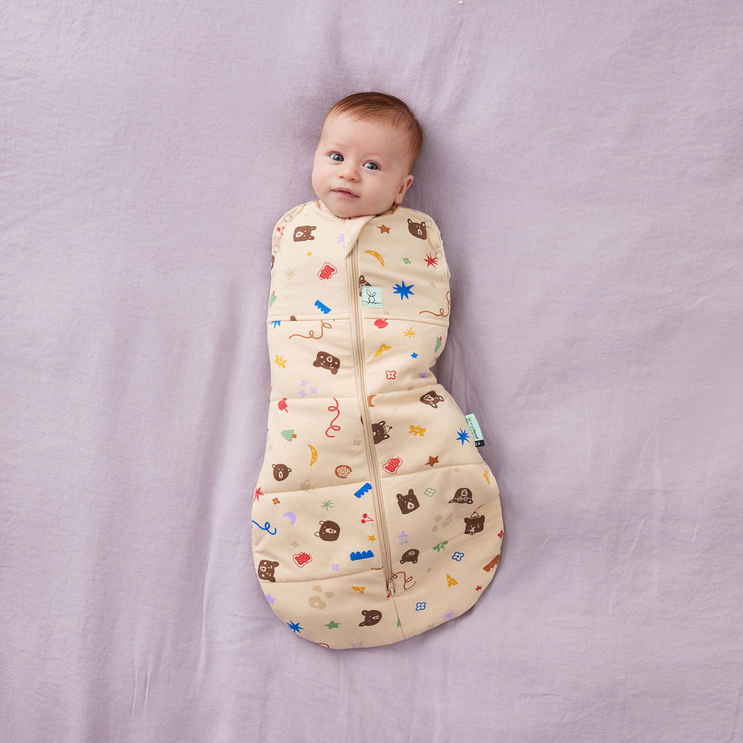 ergoPouch Cocoon Swaddle Bag 2.5 TOG - Teddy Bear Party