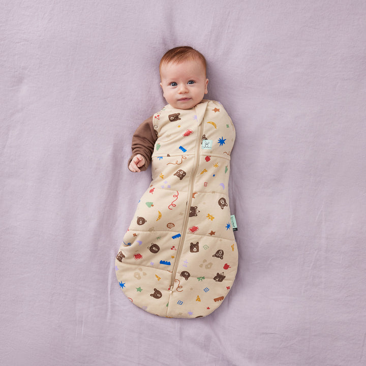ergoPouch Cocoon Swaddle Bag 2.5 TOG - Teddy Bear Party