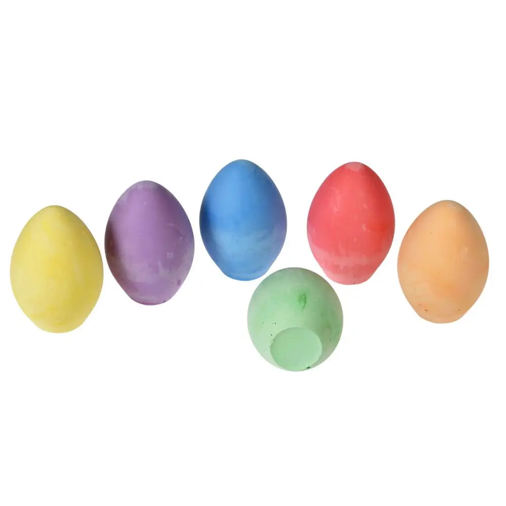 Coloured Chalk Eggs | Set of 6