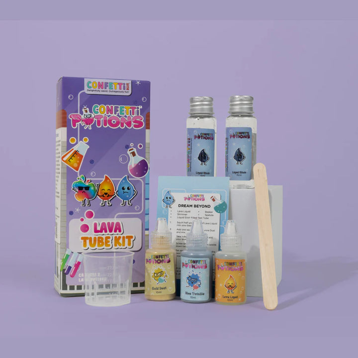 Confetti Blue Lava Tube Mini Potion Kit