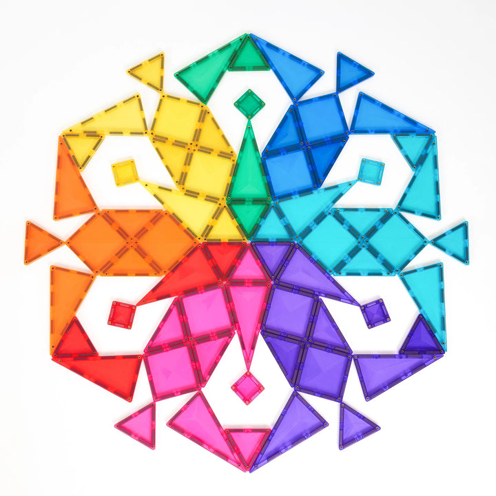 Connetix Magnetic Tiles Bright Mega 202 Piece Pack