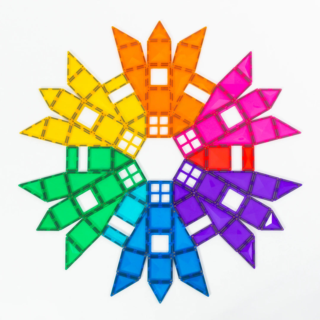Connetix Magnetic Tiles Bright Mega 202 Piece Pack