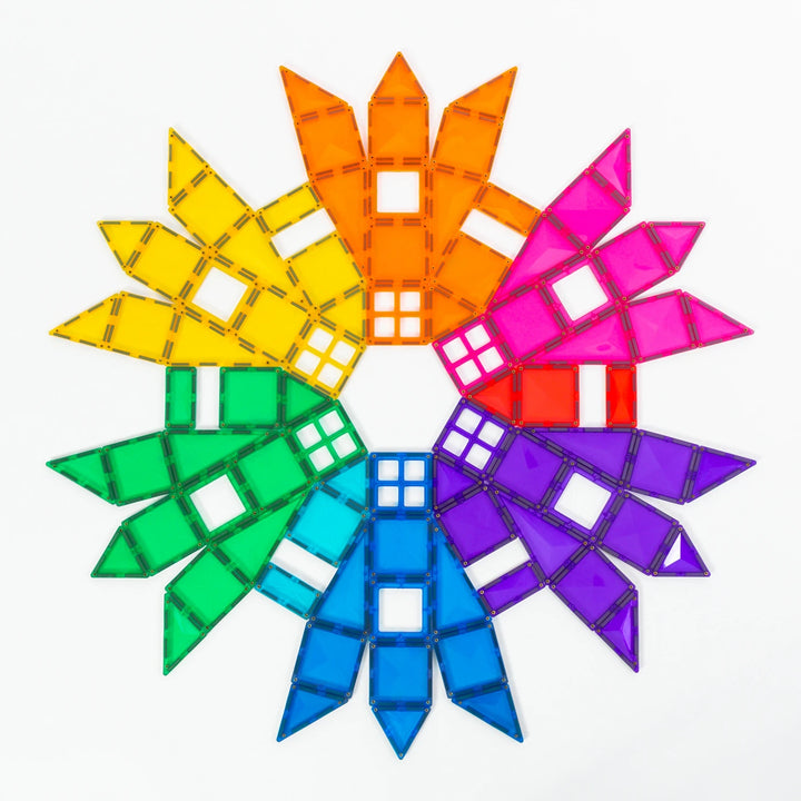 Connetix Magnetic Tiles Bright Mega 202 Piece Pack