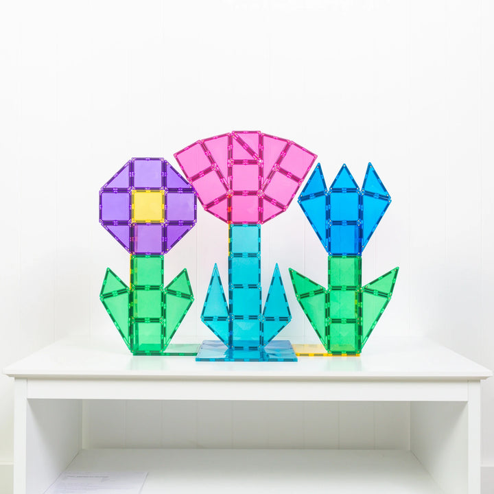 Connetix Magnetic Tiles Bright Mega 202 Piece Pack