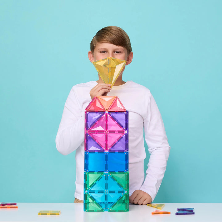 Connetix Magnetic Tiles Bright Mega 202 Piece Pack