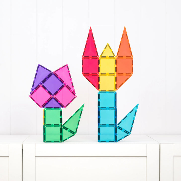 Connetix Magnetic Tiles Bright Starter 56 Piece Pack