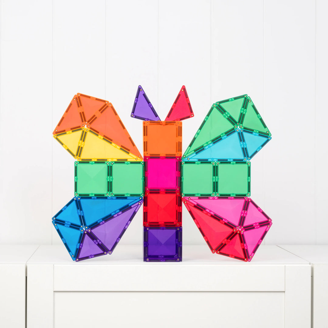 Connetix Magnetic Tiles Bright Starter 56 Piece Pack
