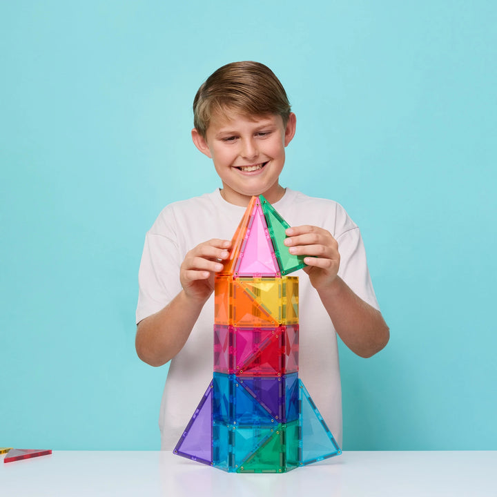 Connetix Magnetic Tiles Bright Starter 56 Piece Pack