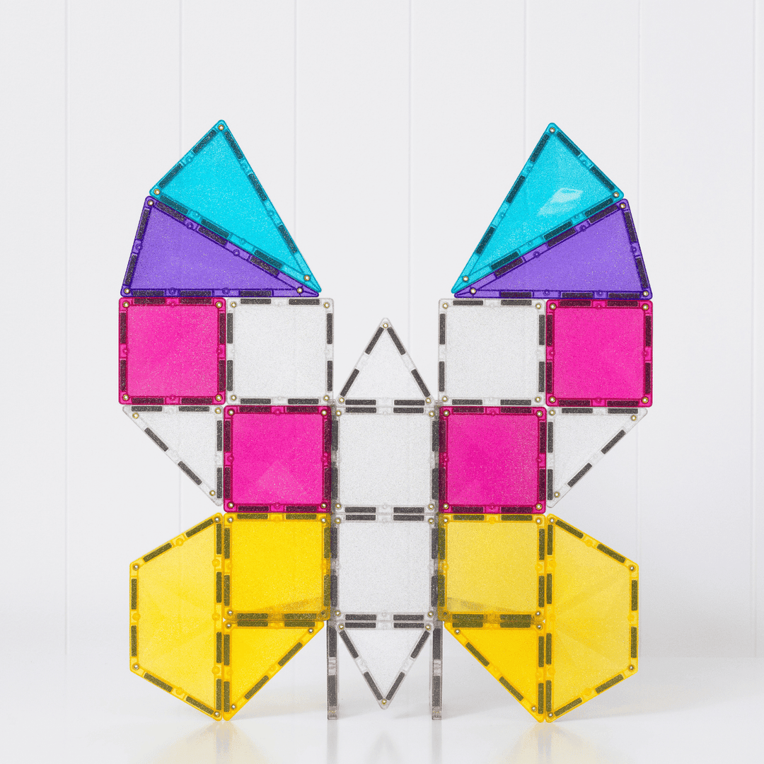 Connetix Magnetic Tiles Glitter Unicorn 56p Pack