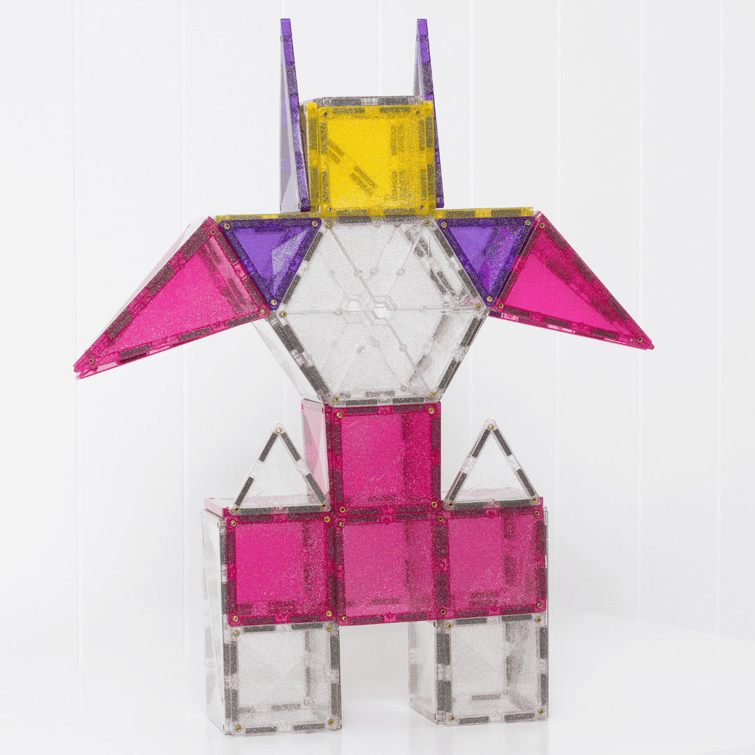 Connetix Magnetic Tiles Glitter Unicorn 56p Pack