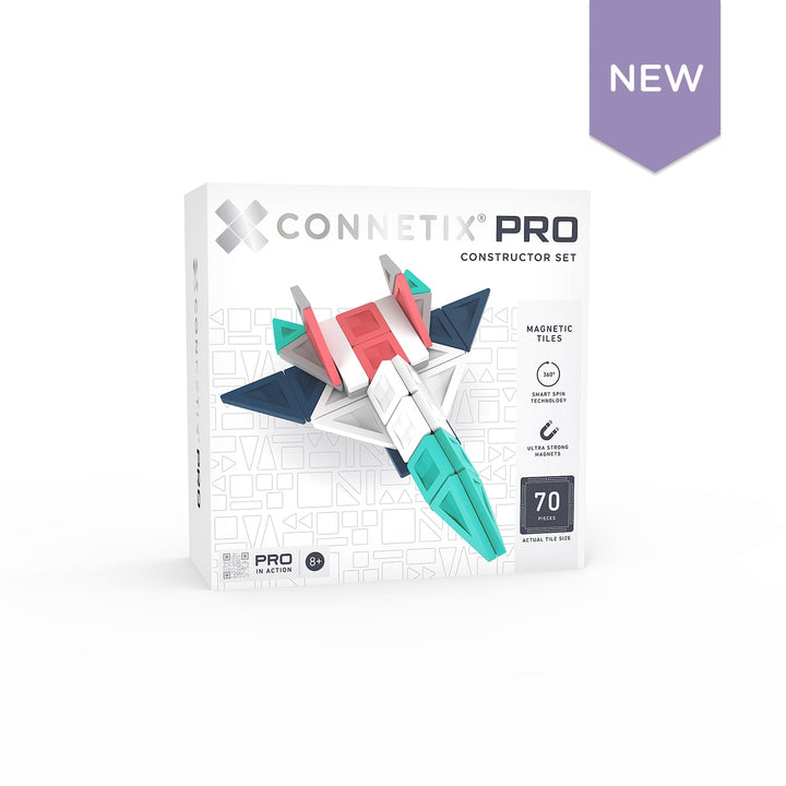 Connetix Magnetic Tiles PRO Constructor Set 70p Pack