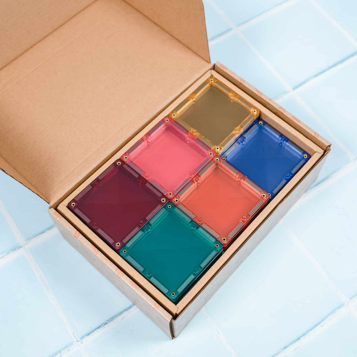 Connetix Magnetic Tiles Pastel Square 40 Piece Pack